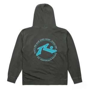 R. Circle Custom Surfboards Hooded Sweatshirt – Pigment Black